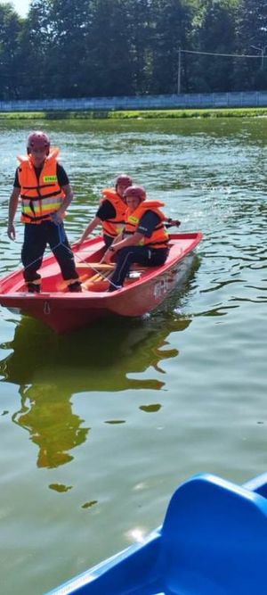 działania policjantów i strażaków