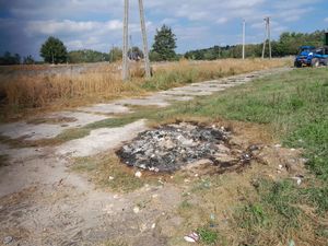 Nielegalne składowisko odpadów