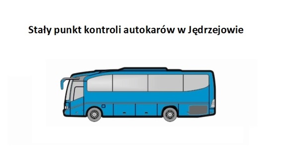 Stały punkt kontroli autokarów w Jędrzejowie