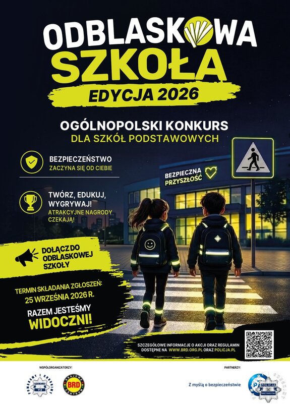 Rusza Ogólnopolski Konkurs pn. „ODBLASKOWA SZKOŁA” 2026